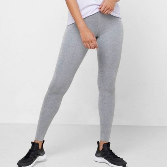 NIKE Heathered Gray One Dri-Fit Workout‎ Running Active Legging Bottoms Size M - Picture 1 of 13